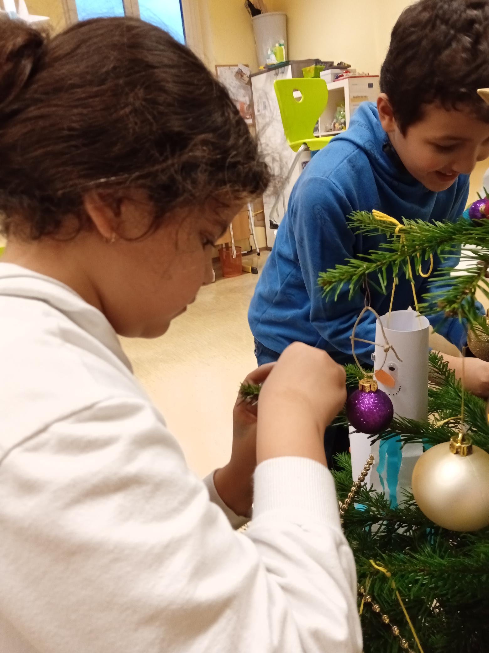 Baum schmücken, Großaufnahme